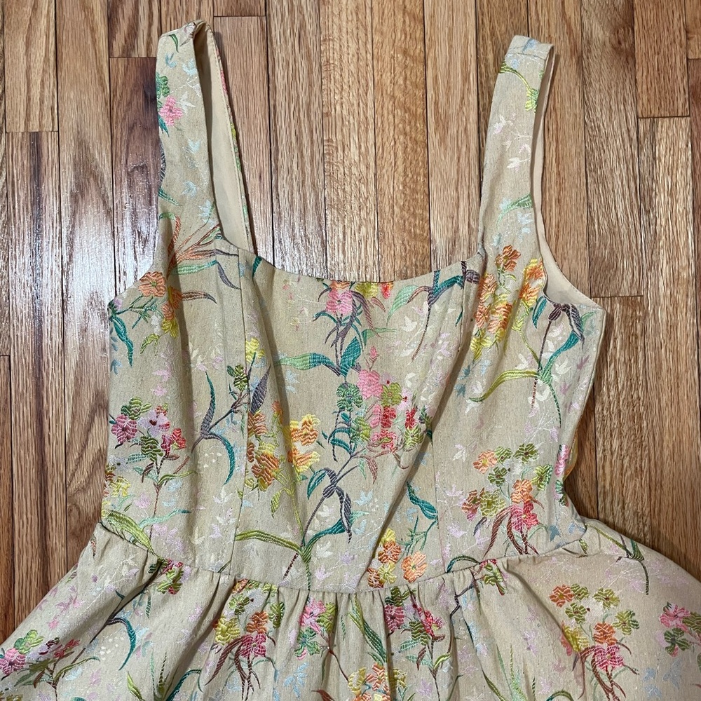 CIDER Floral Tapestry Mini Dress - Picture 4 of 14